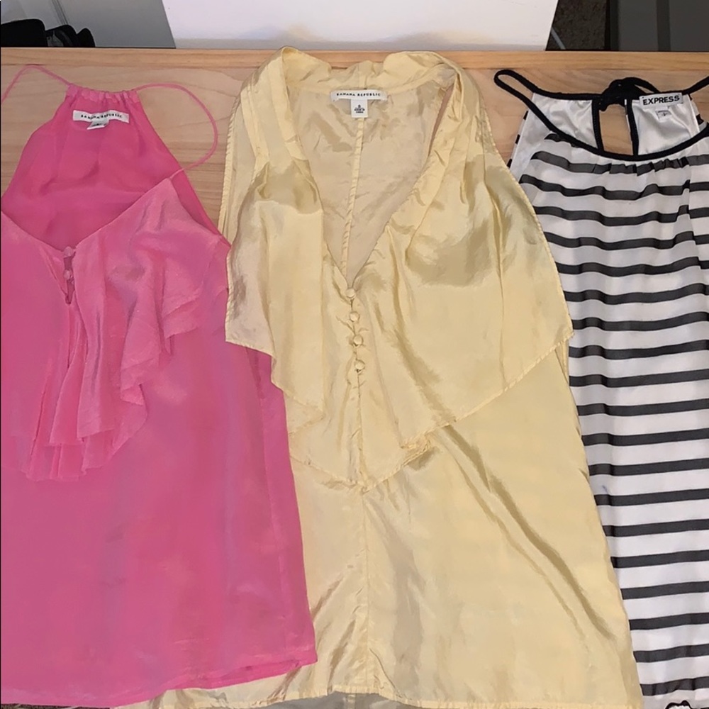 Set of 3 Banana Republic and Express Tank Tops